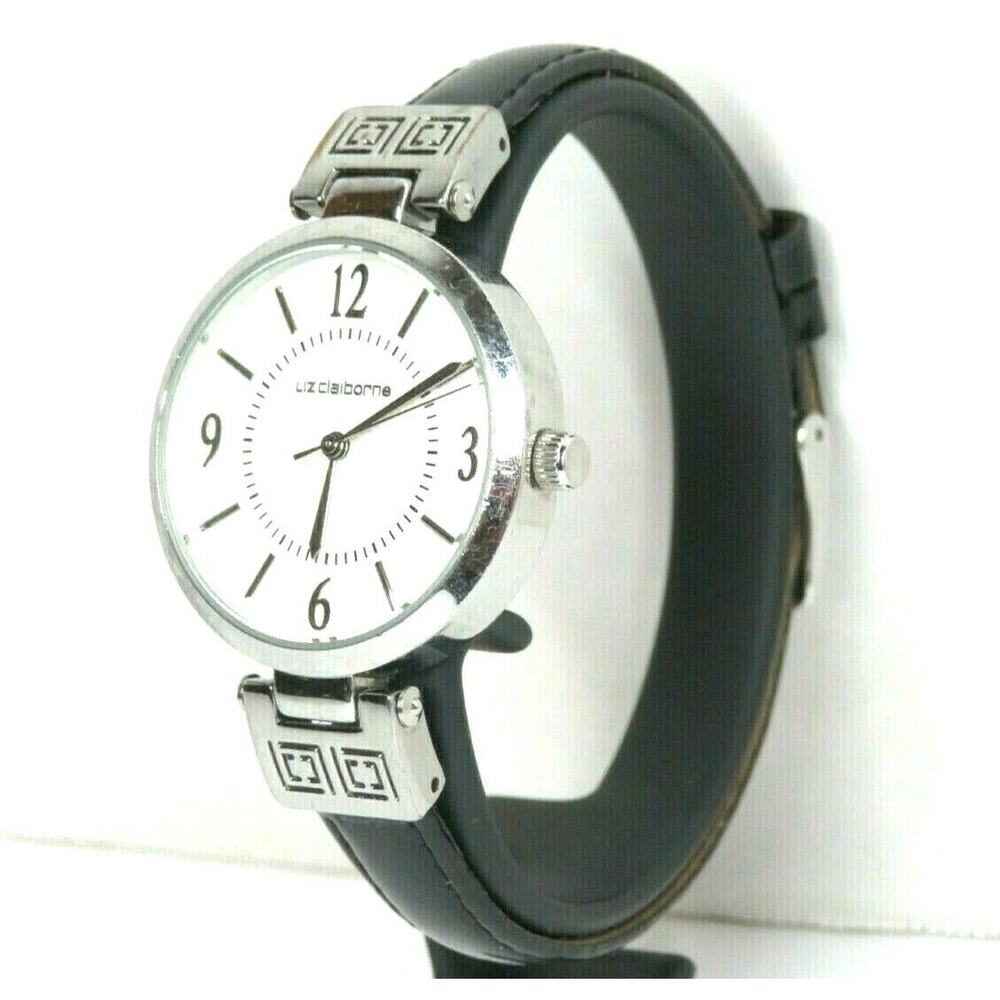Liz Claiborne Women's Quartz Watch WR30 Leather Band LC1013 - Needs Battery